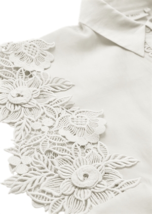 Molly 3D lace skjorte top Jet Stream Copenhagen Muse 